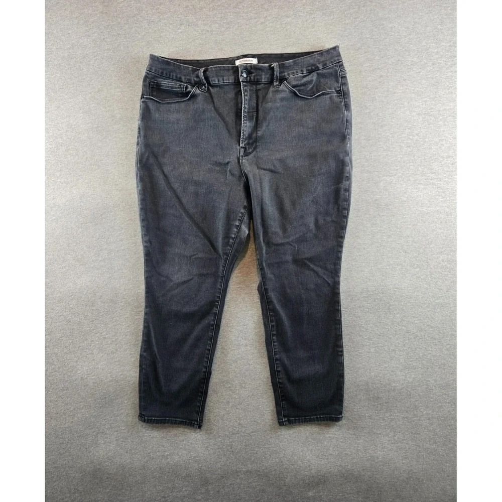 Good American Black Skinny Jeans - size 16 Petite